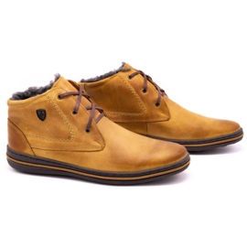 Polbut Botas de inverno 339 W vermelhas amarradas para homens laranja 2
