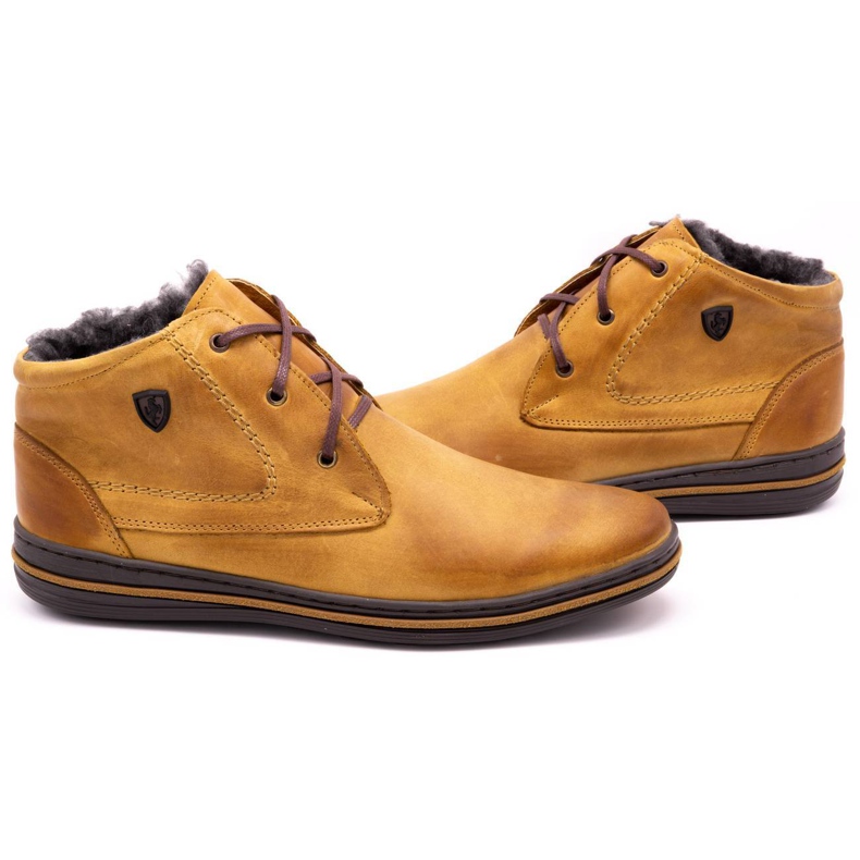 Polbut Botas de inverno 339 W vermelhas amarradas para homens laranja 3