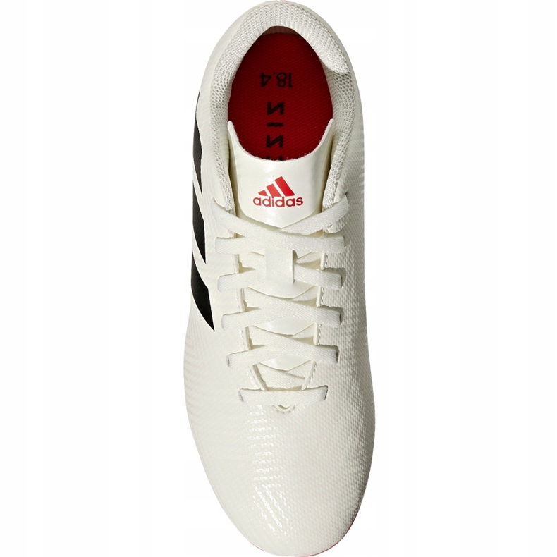 Chuteiras Adidas Nemeziz 18.4 FxG Jr CM8510 branco 1