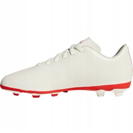 Chuteiras Adidas Nemeziz 18.4 FxG Jr CM8510 branco 2
