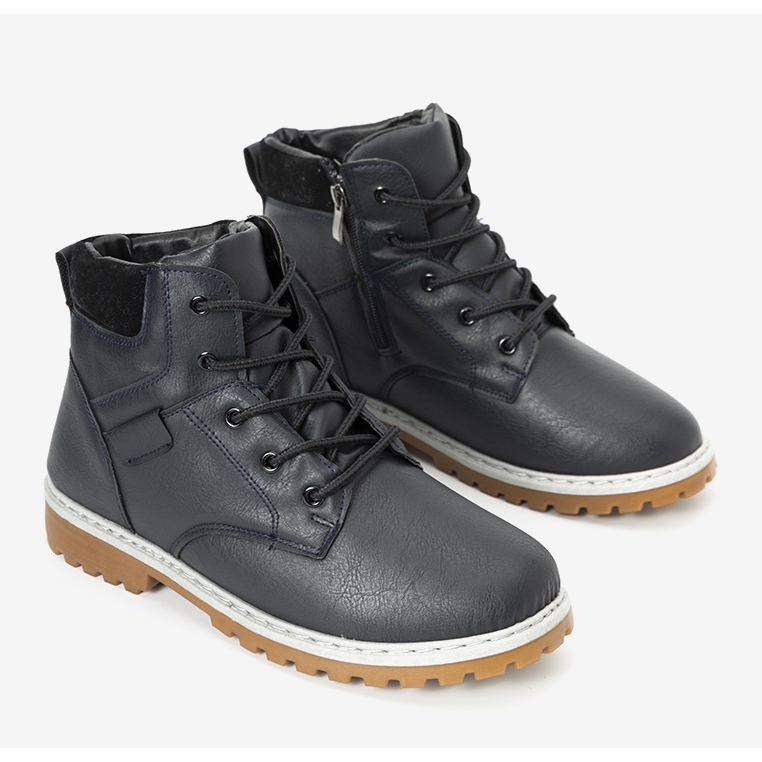 Botas de caminhada masculinas com isolamento azul marinho Adrien 1 Botas de caminhada masculinas com isolamento azul marinho Adrien 1