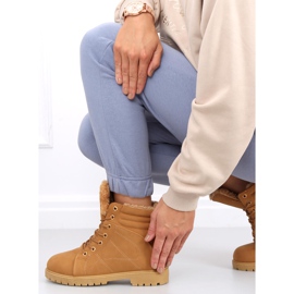 Botas femininas com isolamento de madeira Polle Camel castanho 1 Botas femininas com isolamento de madeira Polle Camel castanho 1