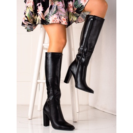 Seastar Botas clássicas de salto alto preto 1