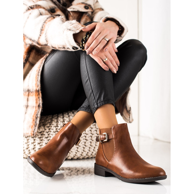 Chc Shoes Botas marrons confortáveis marrom 1