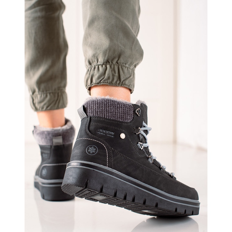 Goodin Caçadores casuais confortáveis preto 1