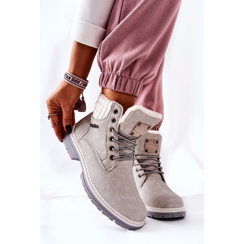 PH1 Caçadores de couro aquecido Laralis cinza claro 2