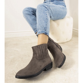 Botas de cowboy quentes Grey Saucier cinza 1 Botas de cowboy quentes Grey Saucier cinza 1