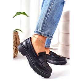 Mocassins de couro Big Star II274100 preto 4