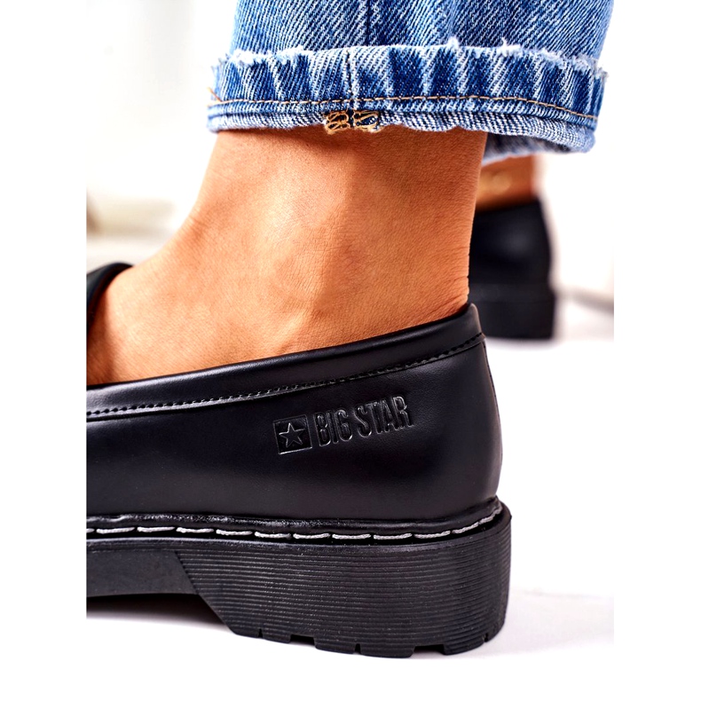 Mocassins de couro Big Star II274100 preto 5