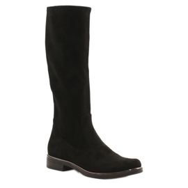 Botas Femininas Caprice Black Stretch 25512-41 044 preto 1