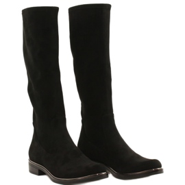 Botas Femininas Caprice Black Stretch 25512-41 044 preto 3