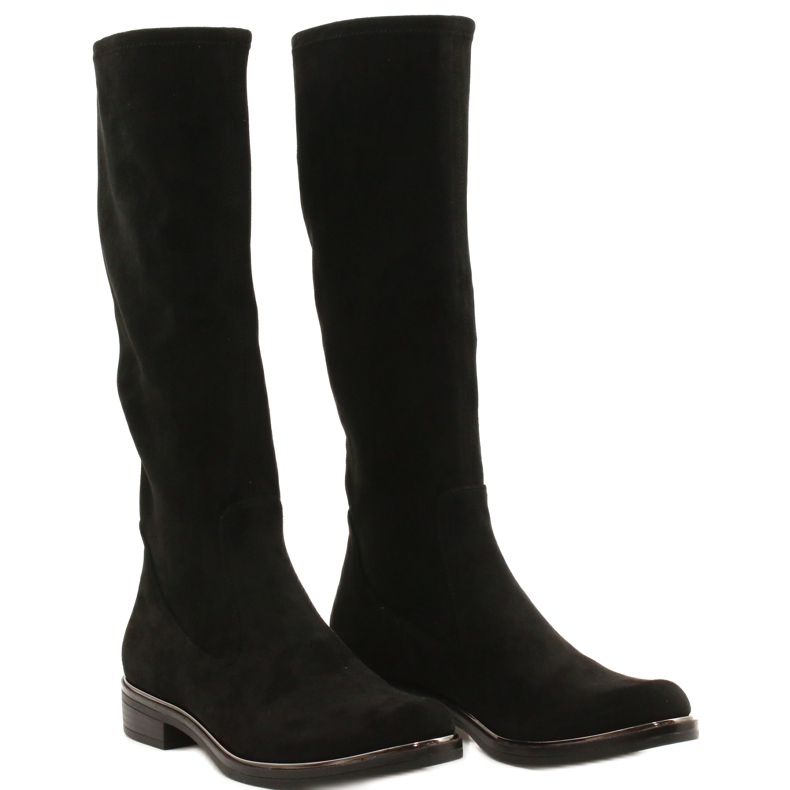 Botas Femininas Caprice Black Stretch 25512-41 044 preto 3