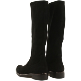 Botas Femininas Caprice Black Stretch 25512-41 044 preto 4
