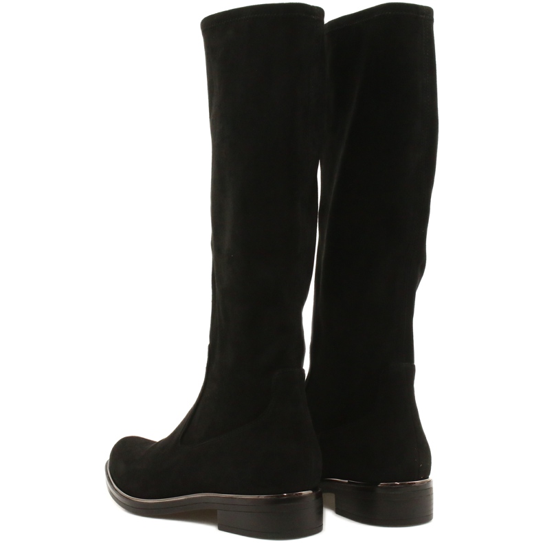 Botas Femininas Caprice Black Stretch 25512-41 044 preto 4