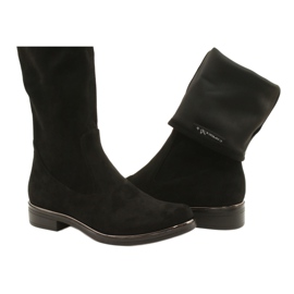 Botas Femininas Caprice Black Stretch 25512-41 044 preto 6