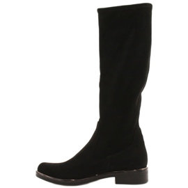 Botas Femininas Caprice Black Stretch 25512-41 044 preto 2