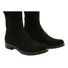 Botas Femininas Caprice Black Stretch 25512-41 044 preto 5
