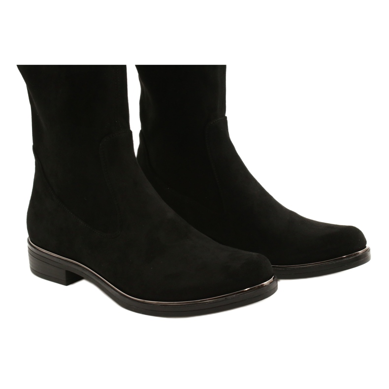 Botas Femininas Caprice Black Stretch 25512-41 044 preto 5