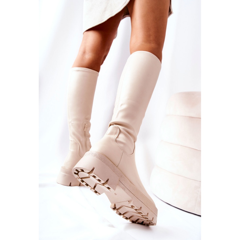 FJ1 Botas altas hemera bege 1