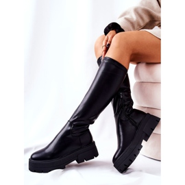 FJ1 Botas de cano altas pretas Hemera preto 2 FJ1 Botas de cano altas pretas Hemera preto 2