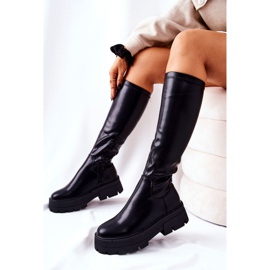 FJ1 Botas de cano altas pretas Hemera preto 1 FJ1 Botas de cano altas pretas Hemera preto 1