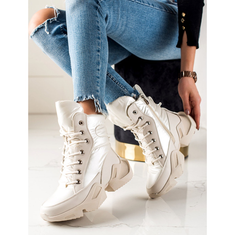 Seastar Botas de neve quentes da moda bege 2 Seastar Botas de neve quentes da moda bege 2