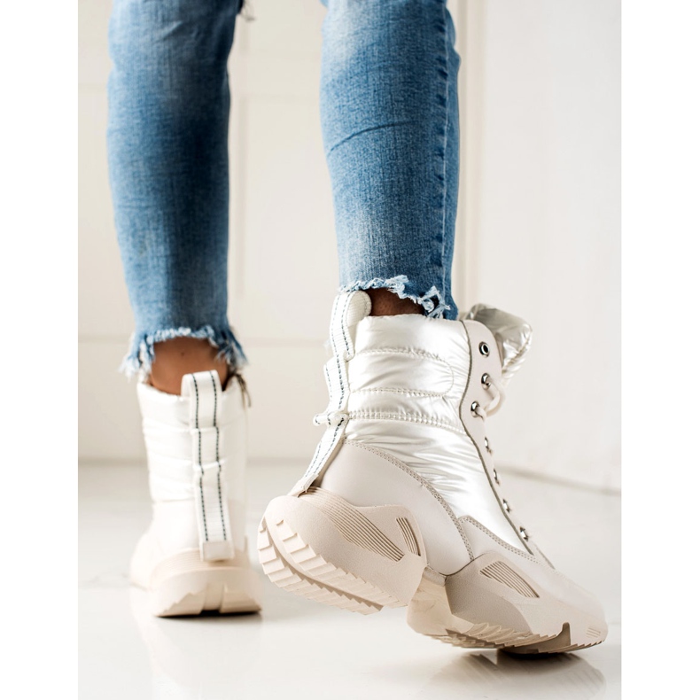 Seastar Botas de neve quentes da moda bege 1