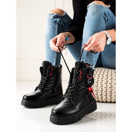 Seastar Botas de neve quente na plataforma preto 1