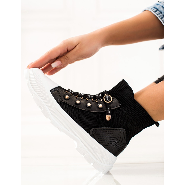 Goodin Tênis de alta moda preto 1