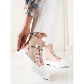 Goodin Tênis de alta moda rosa 1