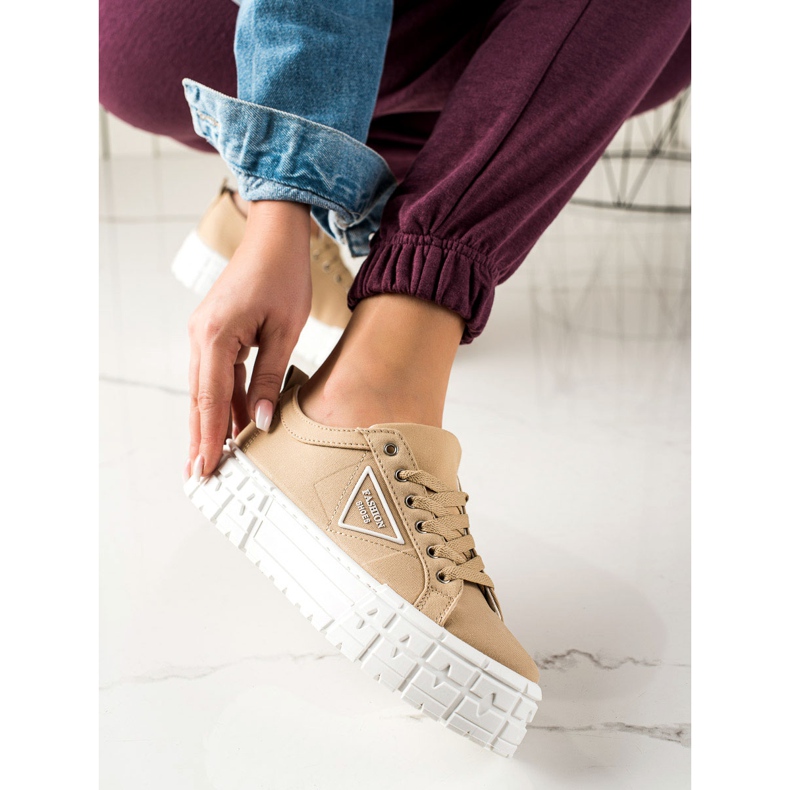 Goodin Sapatos Moda Marrom bege 1