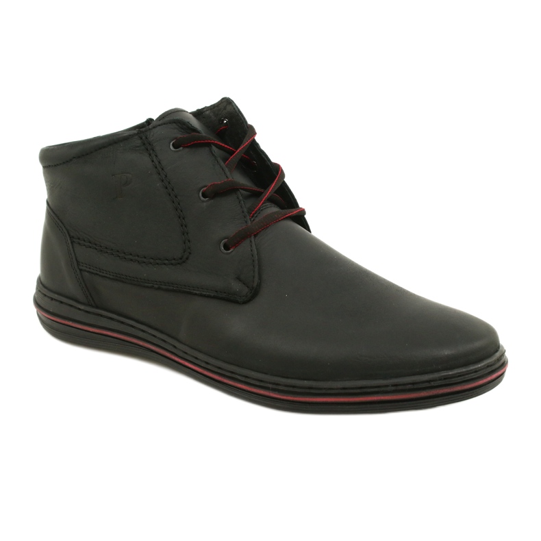 Polbut 339 sapatos masculinos negros preto 1
