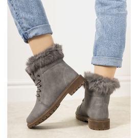 Botas femininas cinza LeBatelier 1