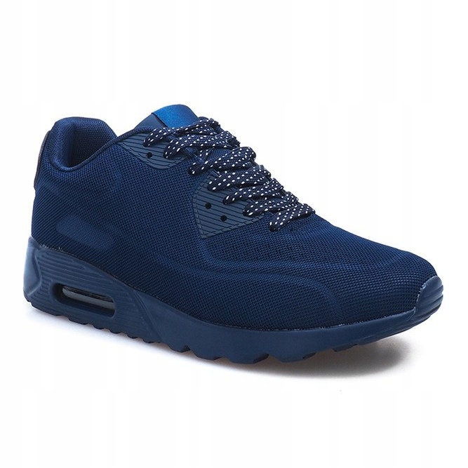 Sapatos masculinos esportivos pretos 5586-3 azul marinho 3