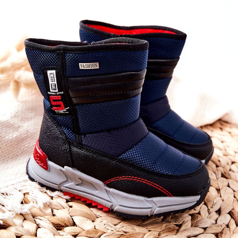 PJ2 Botas para neve altas para crianças, azul marinho Leoth preto azul-marinho 4