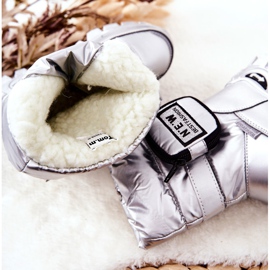 PJ2 Botas de neve aquecidas para crianças com prata rim Nereyda 1