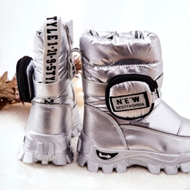 PJ2 Botas de neve aquecidas para crianças com prata rim Nereyda 2