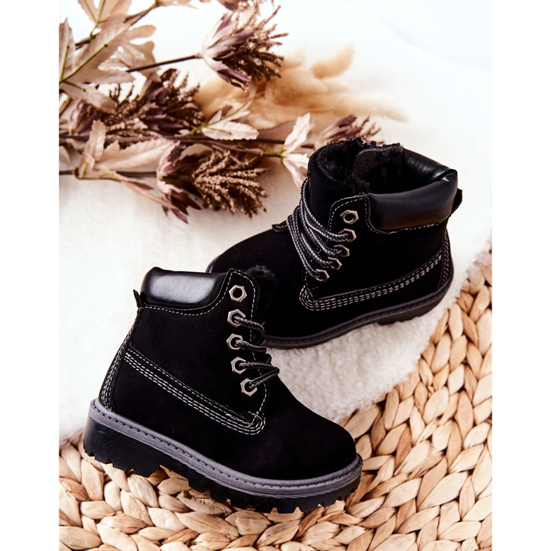 Trappers Botas Infantis Black Milos preto 2 Trappers Botas Infantis Black Milos preto 2
