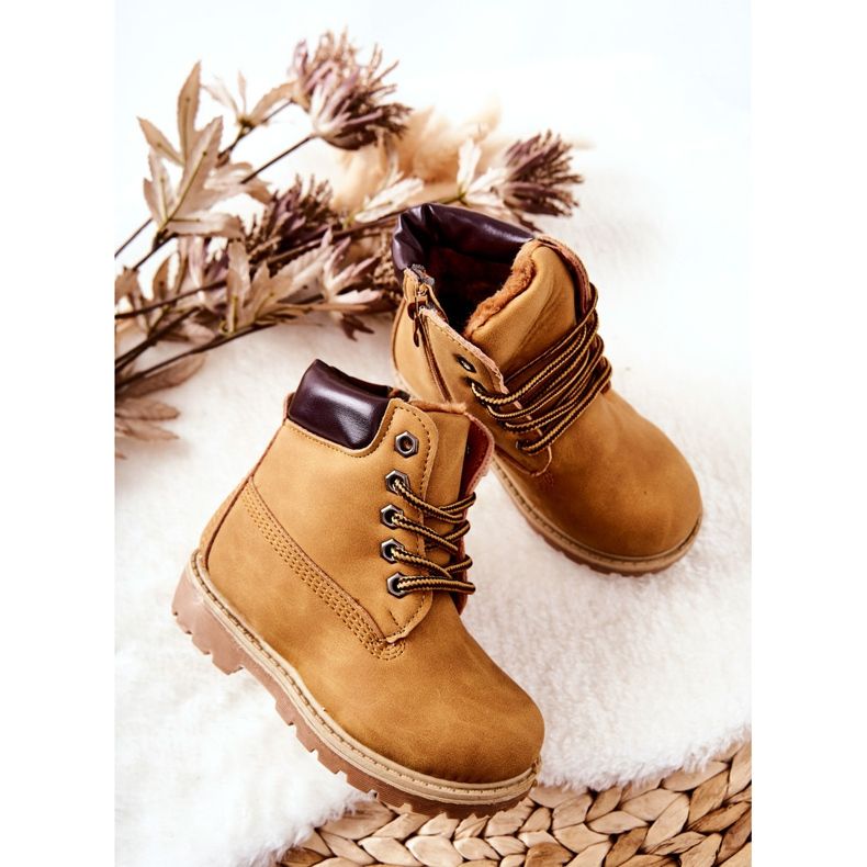Crianças Trappers Boots Camel Milos marrom 2