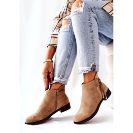 Botas femininas camurça bege numbero 1