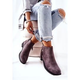 Botas femininas camurça cinza numbero 2