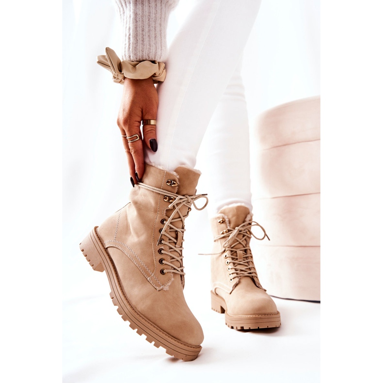 Calça Botas Trabalhadores Beige Kimmie bege 1