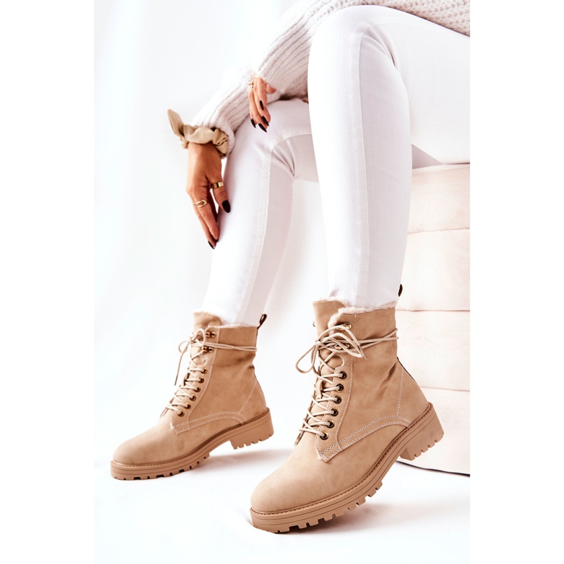 Calça Botas Trabalhadores Beige Kimmie bege 2