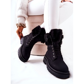 Botas Quentes Com Pele Preta Farley preto 2