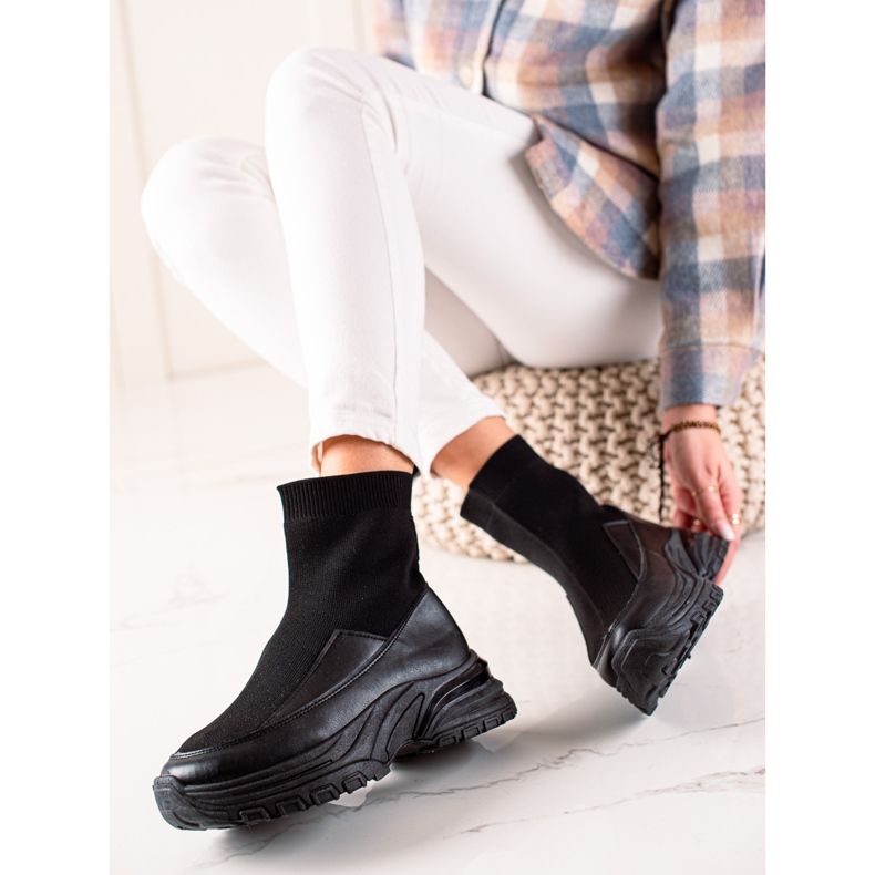 Seastar Botas com meia preto 1