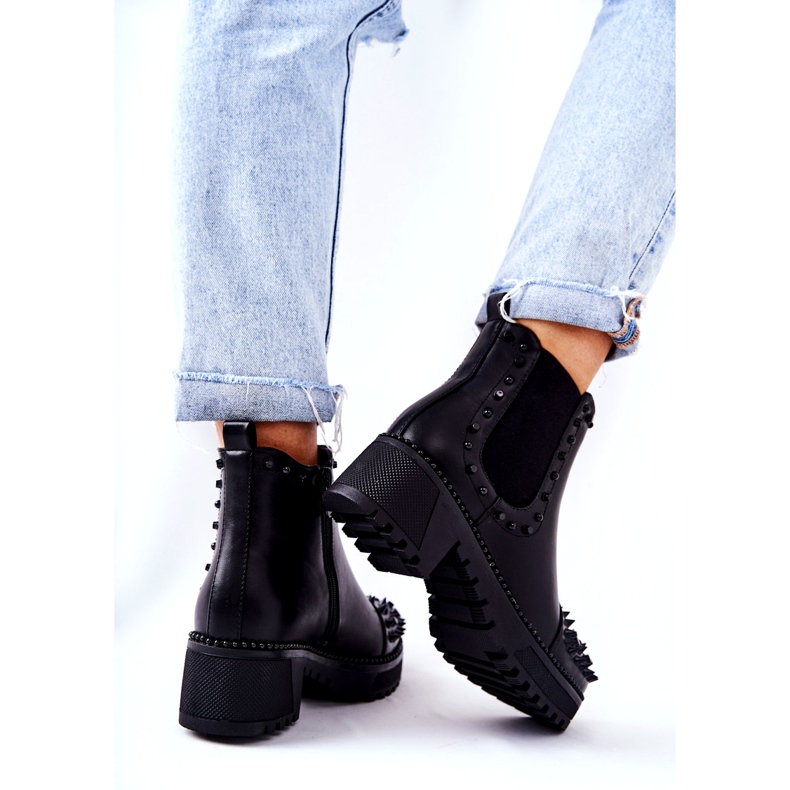 PG1 Botas Comonis Jodhpur pretas com jatos preto 2 PG1 Botas Comonis Jodhpur pretas com jatos preto 2