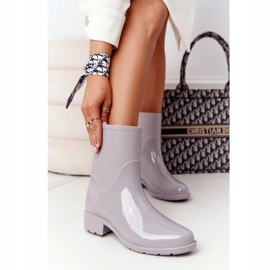 PS1 Shiny Galoches Grey Jodhpur boots Dia chuvoso cinza 1