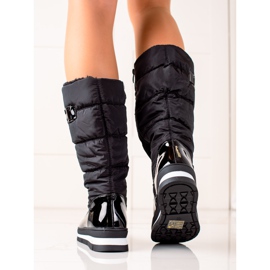 TRENDI Botas altas de neve pretas preto 1