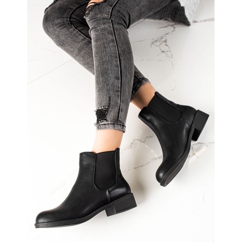 TRENDI Botas clássicas do Chelsea preto 1