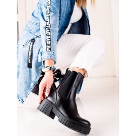 Seastar Botas pretas na plataforma preto 2